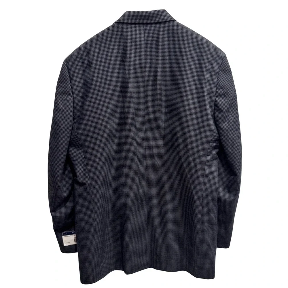 Chaps Men's Grey/Black Check Blazer –‎ 42 Long, Classic Fit